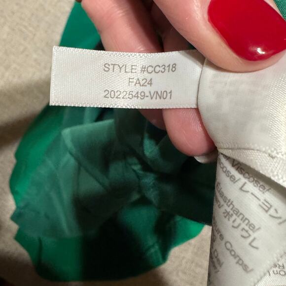 J Crew Green V-Neck Sleeveless Shift Dress With Pockets Plus Size 18 - Picture 11 of 11